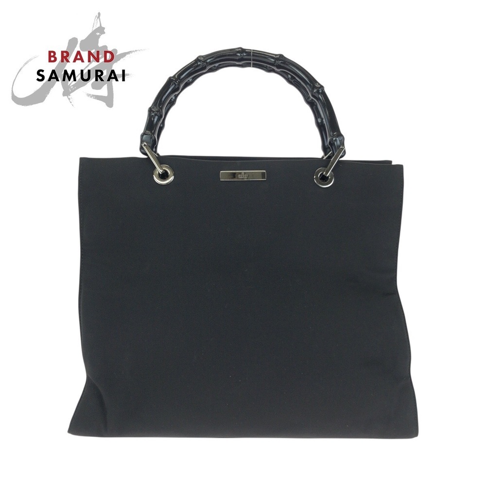 GUCCI Bamboo bag black handbag tote
